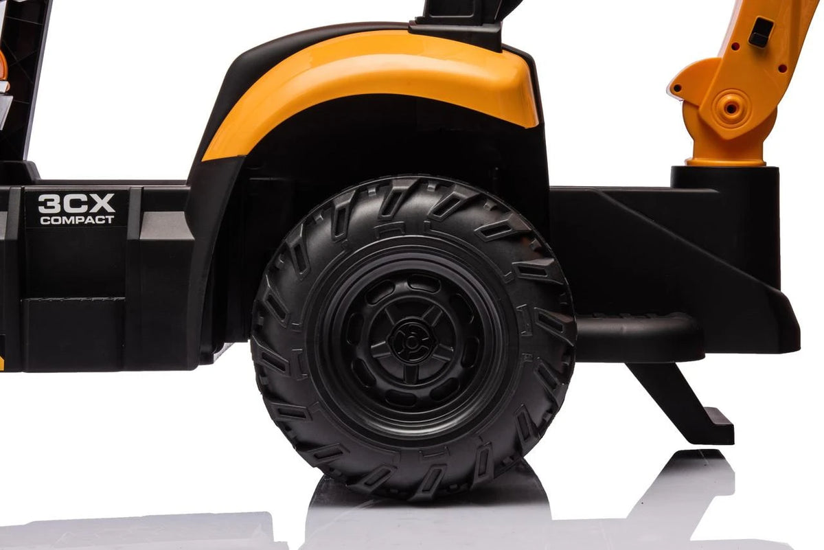 JCB Digger 12V Electric Ride On Tractor with Loader & Backhoe