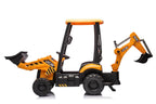 JCB Digger 12V Electric Ride On Tractor with Loader & Backhoe