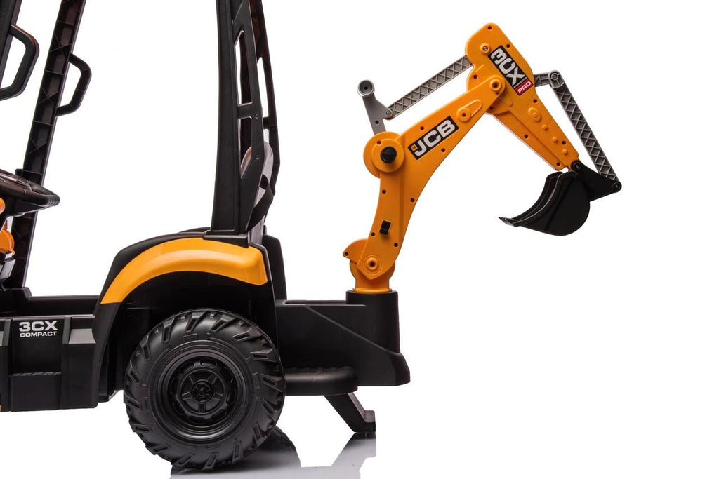 JCB Digger 12V Electric Ride On Tractor with Loader & Backhoe