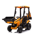 JCB Digger 12V Electric Ride On Tractor with Loader & Backhoe