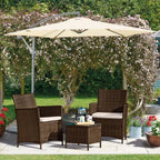 Siena 3 Piece Rattan Bistro Set