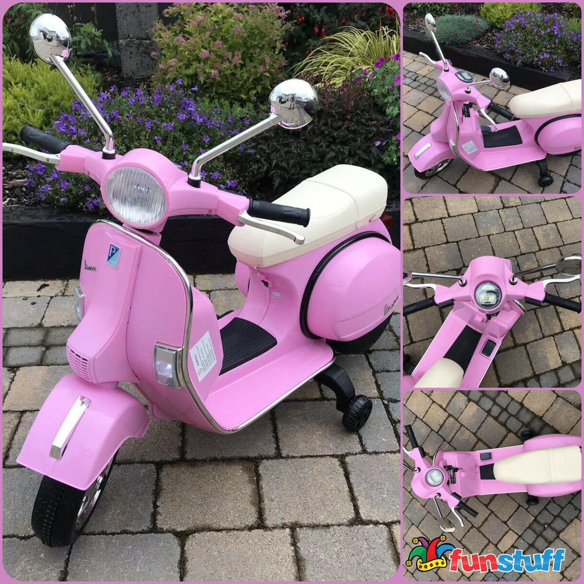 Licensed Vespa 12V Electric Ride On Motorbike